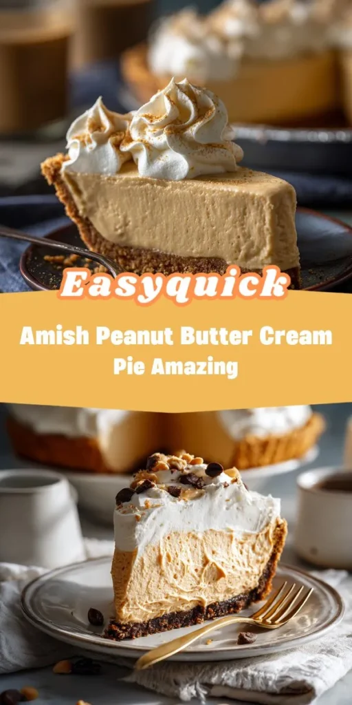This amish peanut butter cream pie amazing is a simple dessert recipe made with everyday ingredients. Perfect for busy days and family meals.
