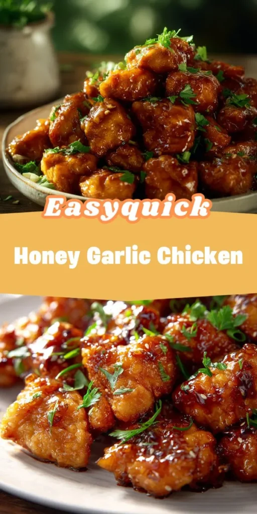 This honey garlic chicken is a simple dinner recipe made with everyday ingredients. Perfect for busy days and family meals.