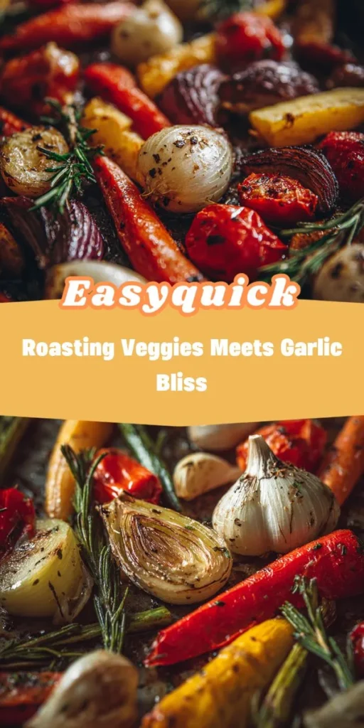 This roasting veggies meets garlic bliss is a simple dinner recipe made with everyday ingredients. Perfect for busy days and family meals.
