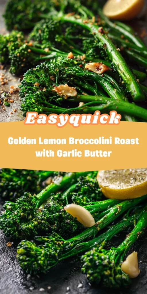 This golden lemon broccolini roast with garlic butter is a simple dinner recipe made with everyday ingredients. Perfect for busy days and family meals.