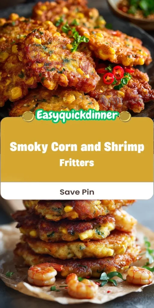 This smoky corn and shrimp fritters is a simple dinner recipe made with everyday ingredients. Perfect for busy days and family meals.