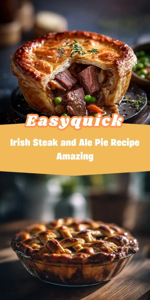 This irish steak and ale pie recipe amazing is a simple dinner recipe made with everyday ingredients. Perfect for busy days and family meals.