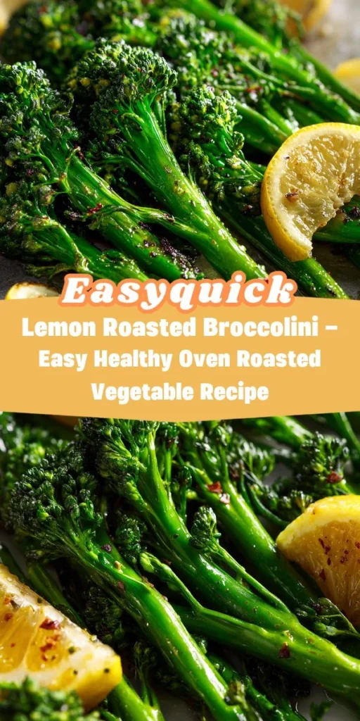 This lemon roasted broccolini - easy healthy oven roasted vegetable recipe is a simple dinner recipe made with everyday ingredients. Perfect for busy days and family meals.