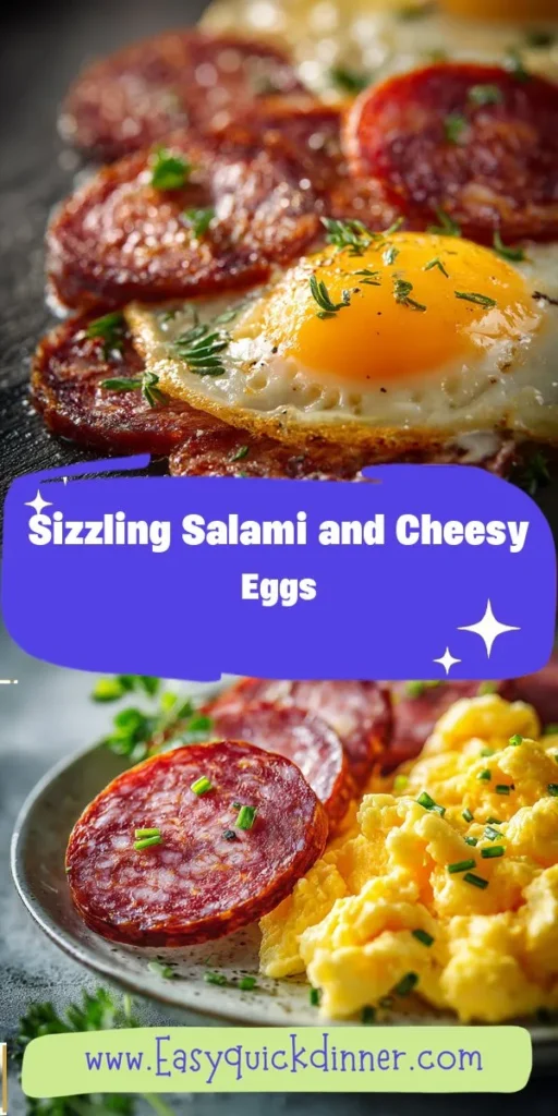This sizzling salami and cheesy eggs is a simple breakfast recipe made with everyday ingredients. Perfect for busy days and family meals.