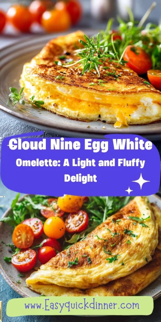 This cloud nine egg white omelette: a light and fluffy delight is a simple breakfast recipe made with everyday ingredients. Perfect for busy days and family meals.