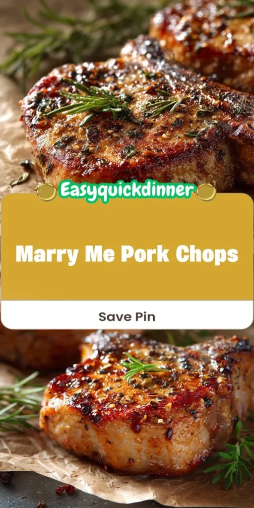 This marry me pork chops is a simple dinner recipe made with everyday ingredients. Perfect for busy days and family meals.