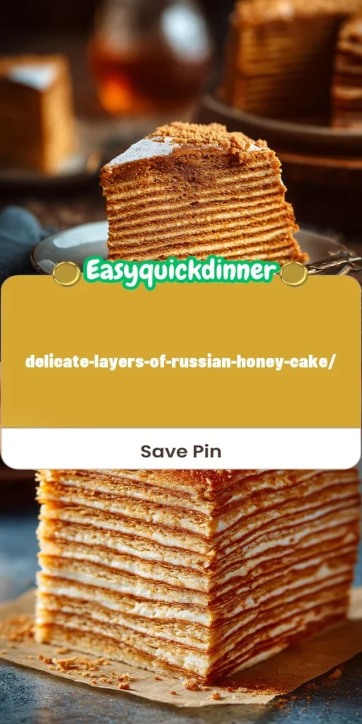 This delicate-layers-of-russian-honey-cake/ is a simple dessert recipe made with everyday ingredients. Perfect for busy days and family meals.