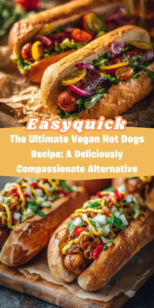 This the ultimate vegan hot dogs recipe: a deliciously compassionate alternative is a simple dinner recipe made with everyday ingredients. Perfect for busy days and family meals.