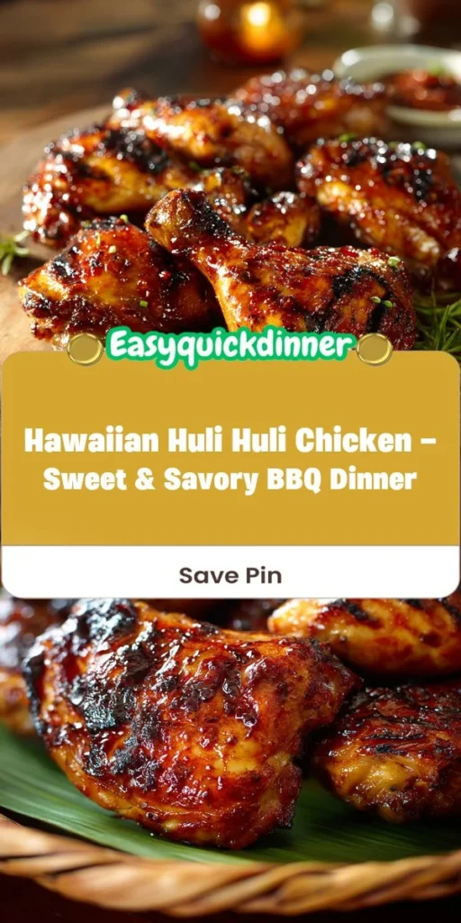 This hawaiian huli huli chicken - sweet & savory bbq dinner is a simple dinner recipe made with everyday ingredients. Perfect for busy days and family meals.