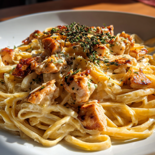 Quick Weeknight Chicken Alfredo Skillet