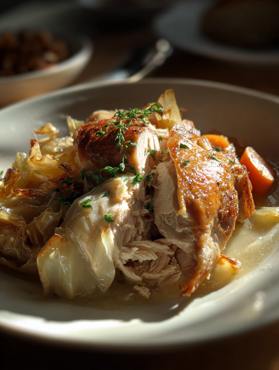 Slow Cooker Turkey and Cabbage Boil Recipe Budget Dinner