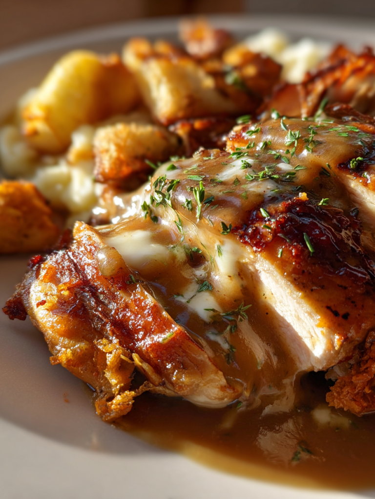 Herb Ranch Chicken with Creamy Gravy