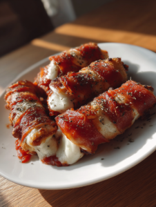 Stretchy Mozzarella Sticks with Marinara