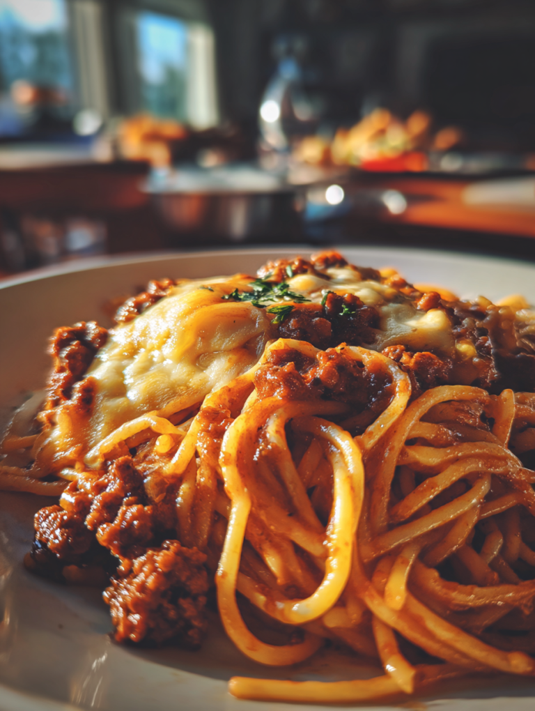 Rich One-Pot Spaghetti Meat Sauce
