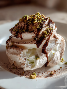 Pistachio Cream Meringue Tree Recipe Showstopper Dessert