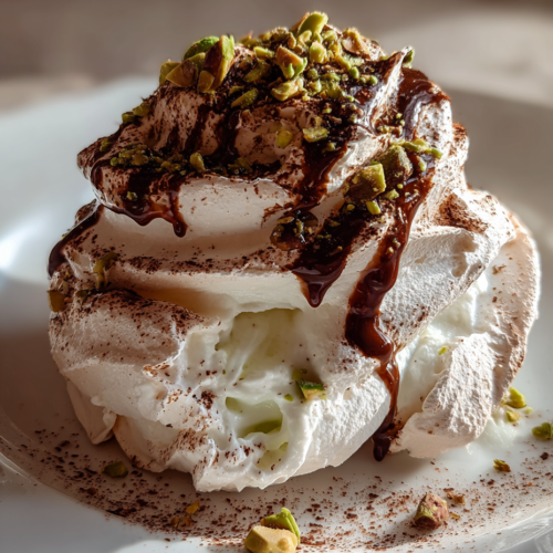 Pistachio Cream Meringue Tree Recipe Showstopper Dessert