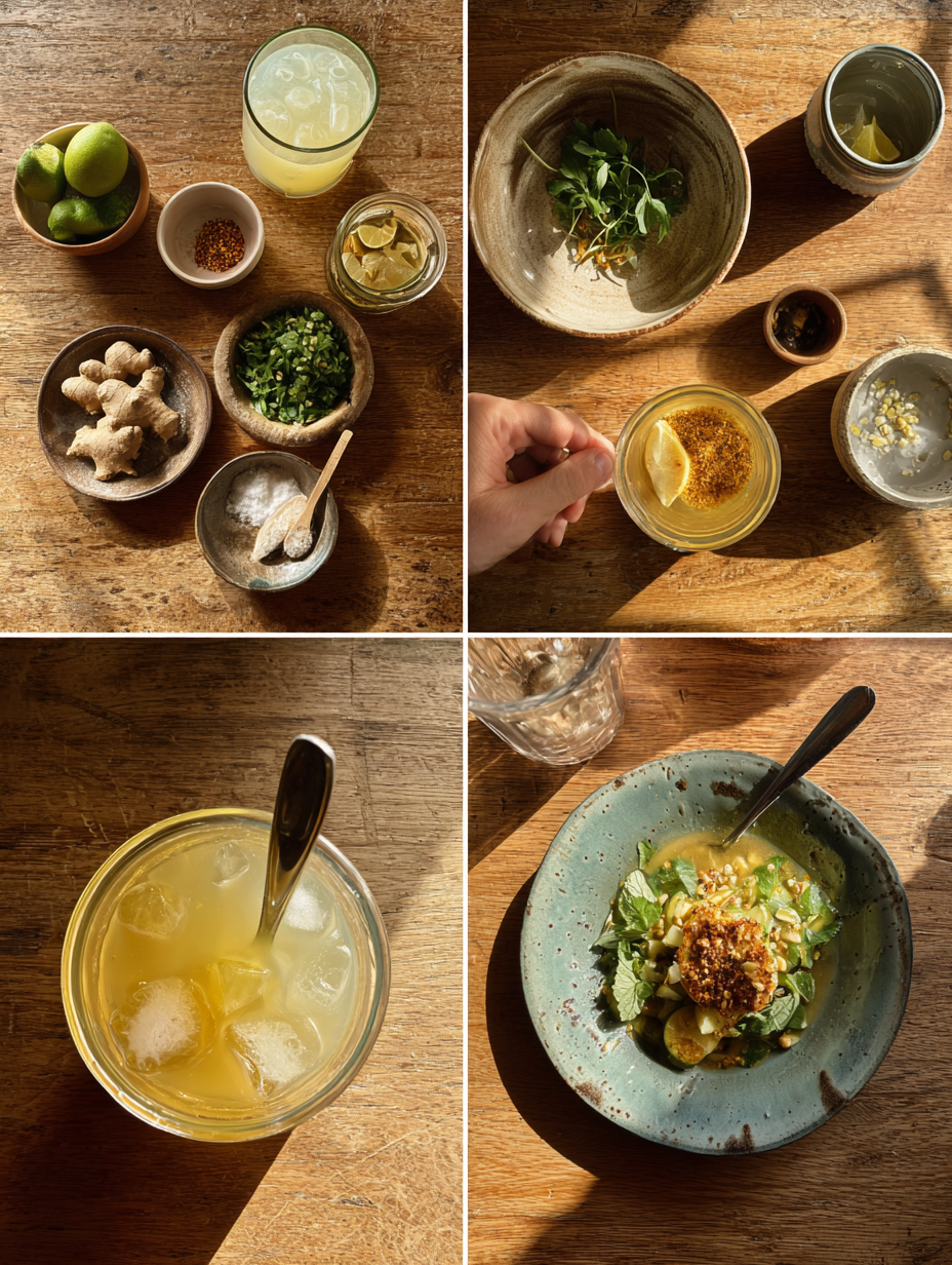 Steps for Jalapeño Lemonade Recipe Spicy Citrus Drink