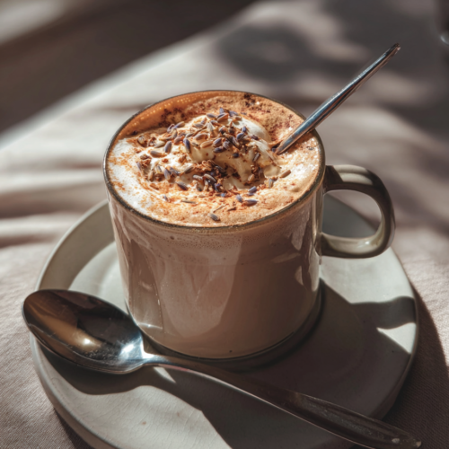 Lavender Oat Milk Latte Recipe Floral Coffee Drink