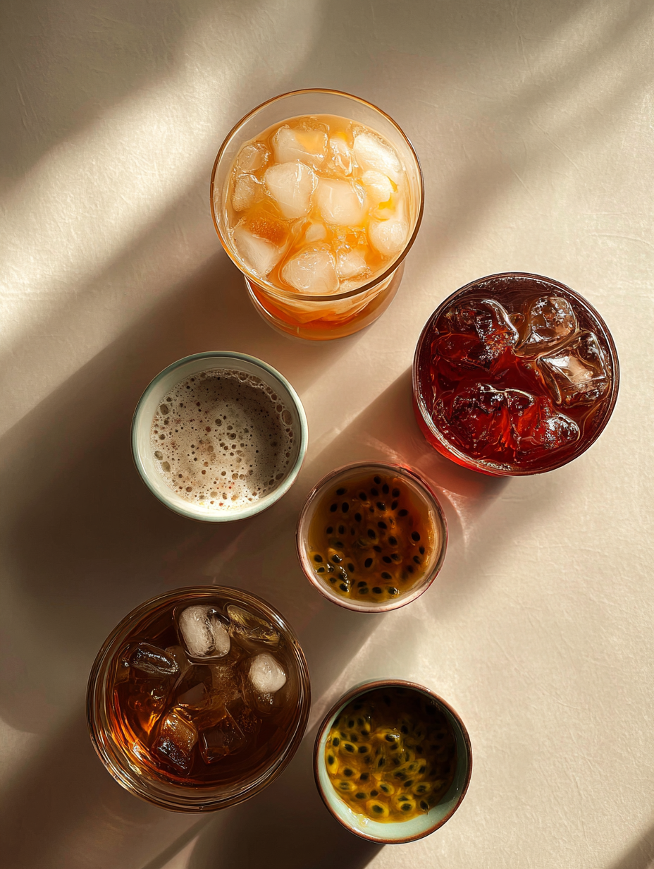 Ingredients for Passion Fruit Iced Tea Recipe