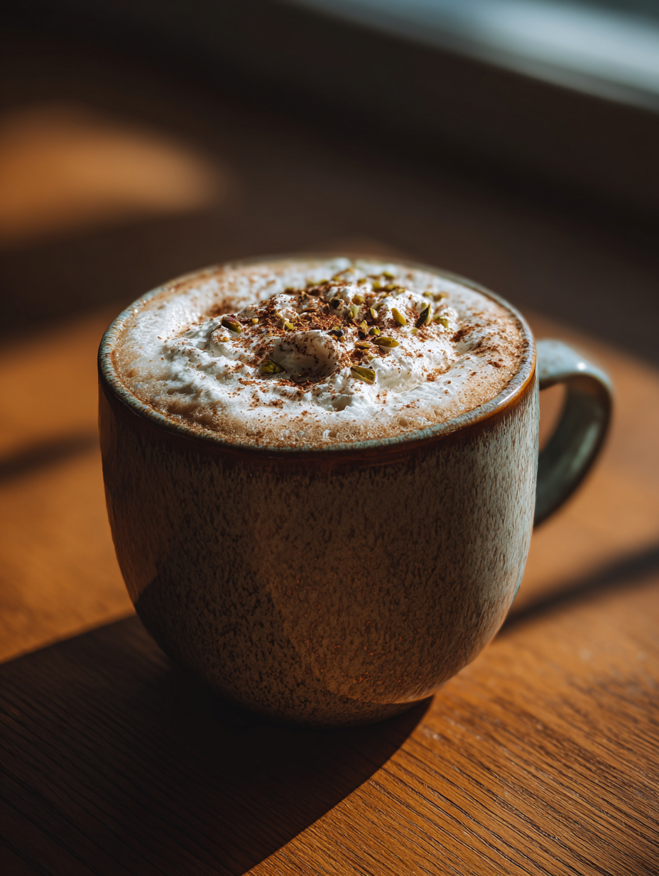 Pistachio Latte Recipe Trending Nut Coffee Drink
