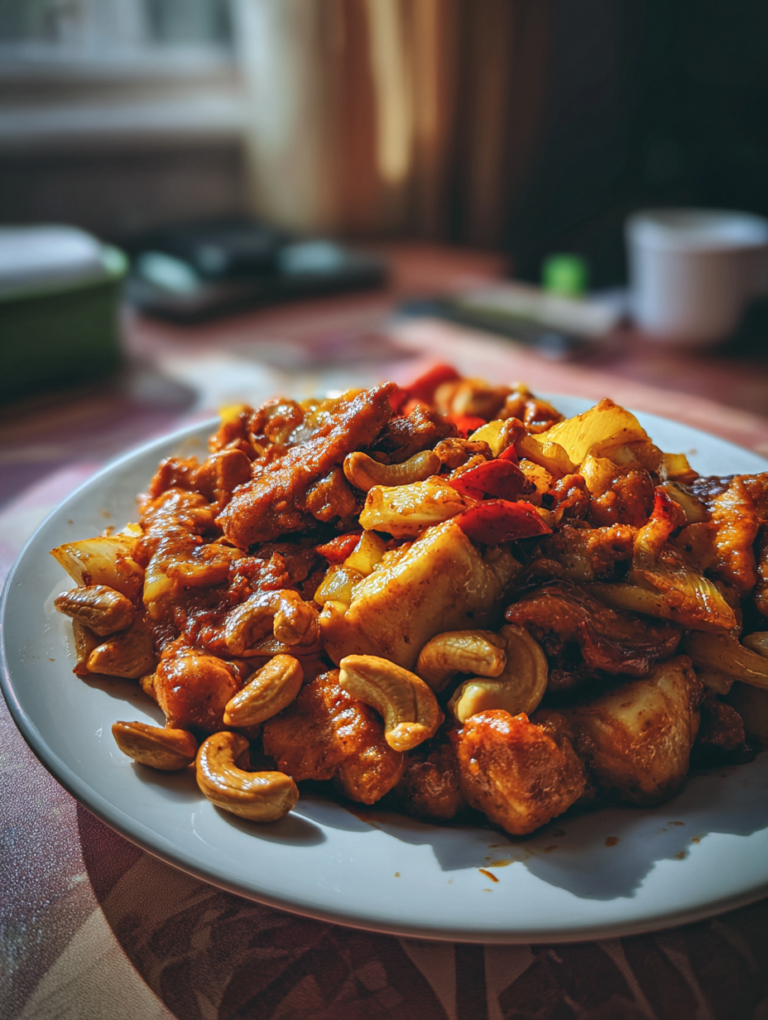 Savory Sheet Pan Cashew Chicken High Protein with Meal Prep