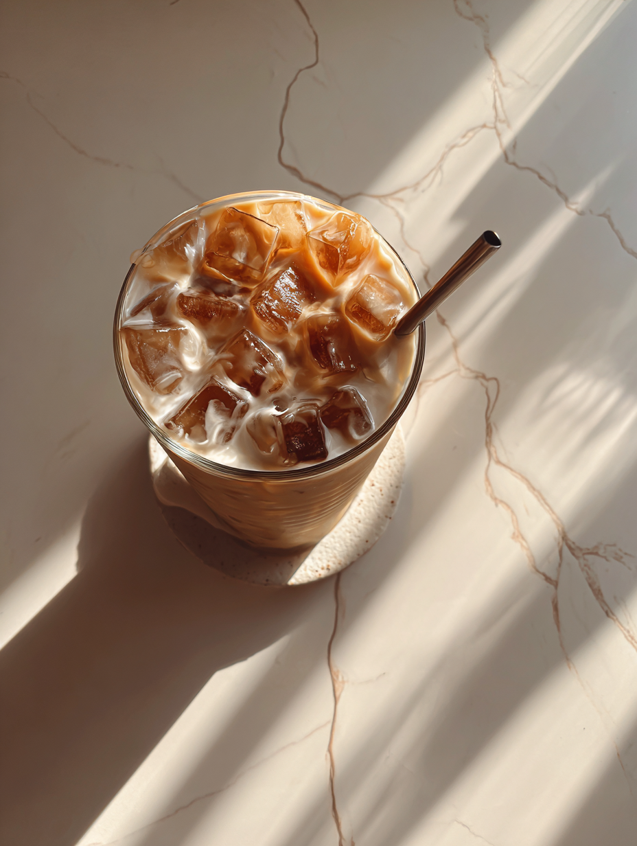 Ingredients for Peach Dirty Soda Recipe Fruity Cream Soda Drink