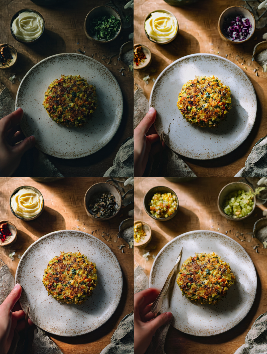 Steps for High-Protein Lentil Veggie Patties