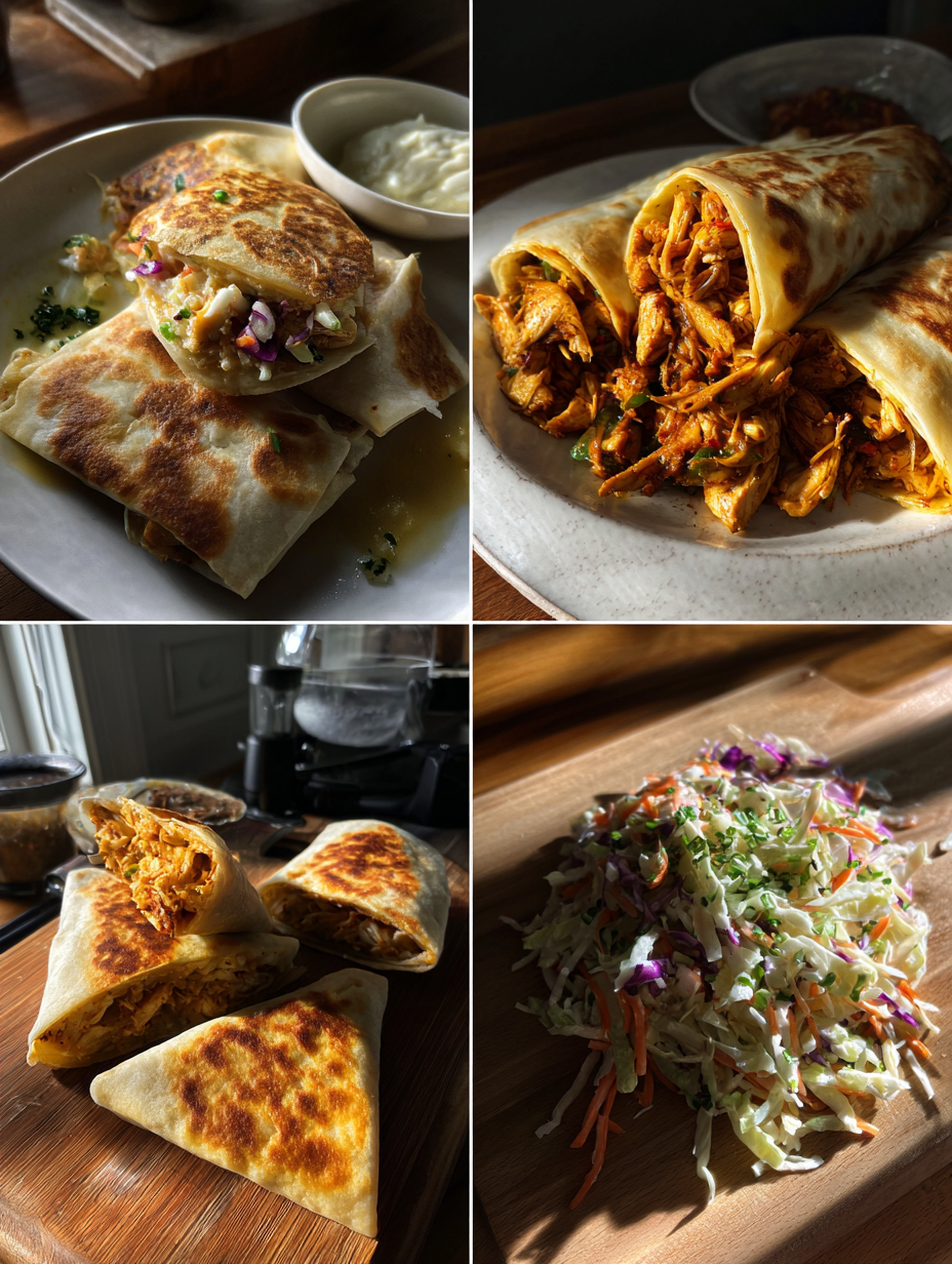 Steps for Thai Chicken Wraps Crispy Slaw Flavor Packed