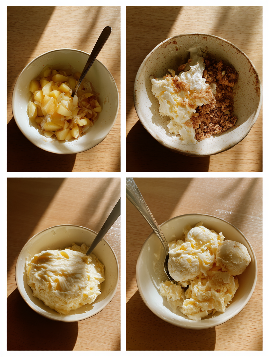 Steps for Peach Cobbler Mocktail Recipe Southern Sweet Drink