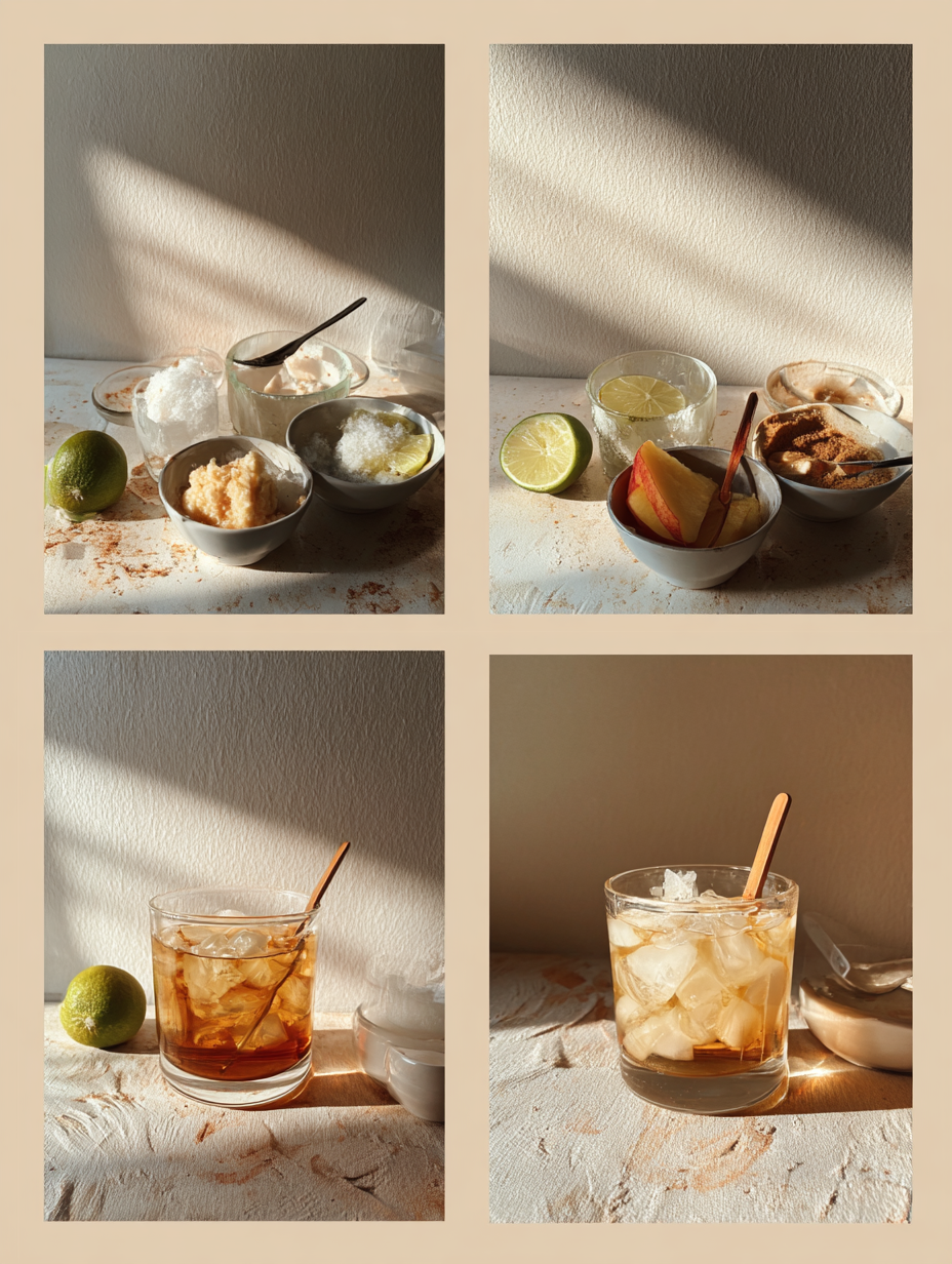 Steps for Peach Iced Tea Mocktail Recipe Southern Summer Drink