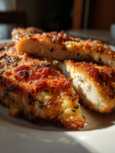 Golden Parmesan Herb-Crusted Chicken Cutlets