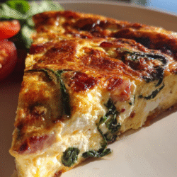 Healthy Meal Prep Spinach Feta Omelette