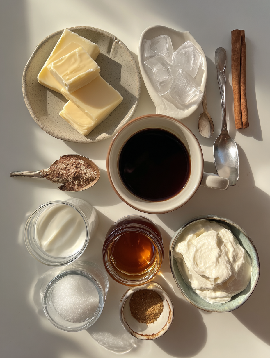 Ingredients for Indulge in the Sublime Taste of Maple Iced Latte A Refreshin