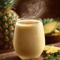 Tropical Pineapple Coconut Smoothie Recipe