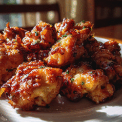 Caramelized Honey Garlic Chicken Bites