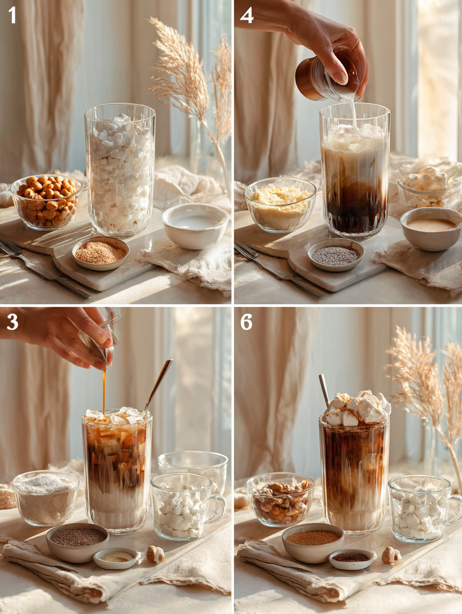 Step by step instructions for Mocha Iced Coffee Recipe A Decadent Blend of Chocolate and C