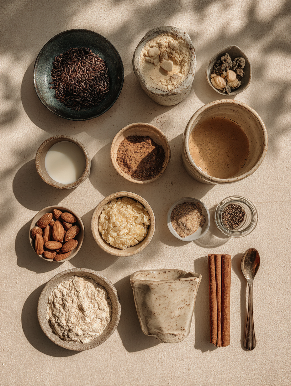Ingredients for Cinnamon Dolce Latte Recipe Starbucks Copycat Drink