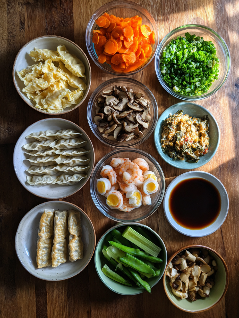 Ingredients for Smashed Gyoza Recipe Viral TikTok Dinner