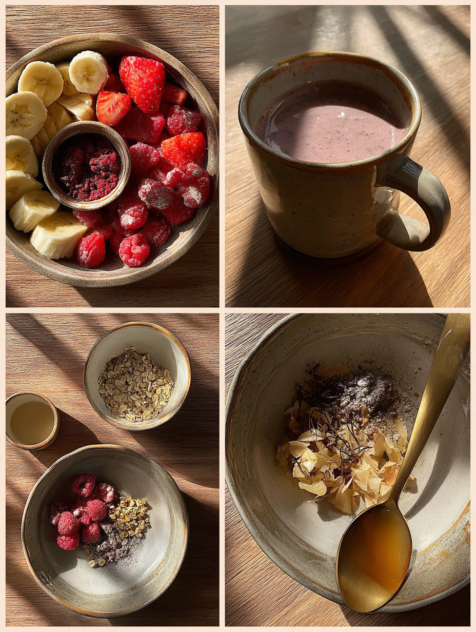 Steps for Raspberry Banana Smoothie A Burst of Flavor and Nutrition