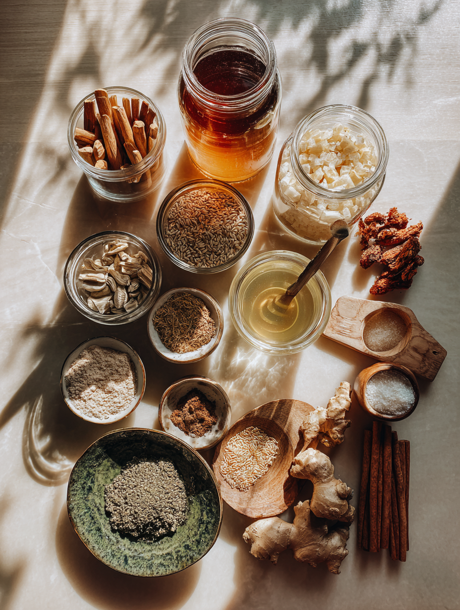 Ingredients for Honey Green Tea Recipe A Refreshing and Healthy Drink to Nou