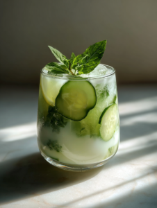 Cucumber Basil Lemonade Recipe Spa Style Drink