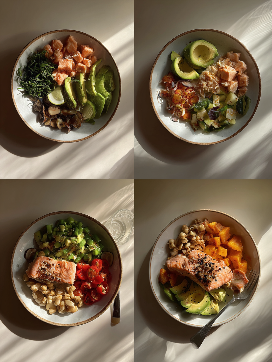 Steps for Healthy Salmon Avocado Bowls