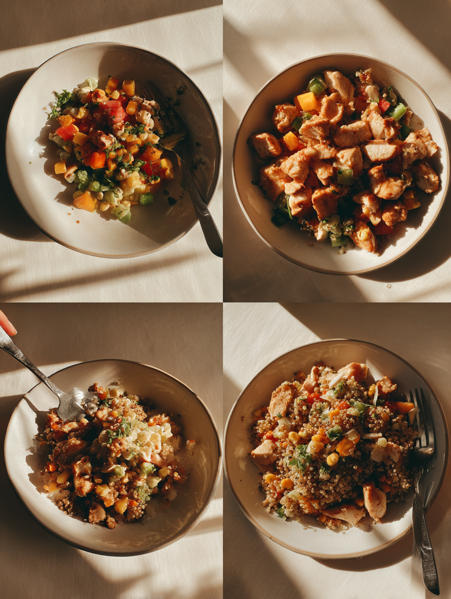 Steps for Easy Halal Chicken Quinoa Salad