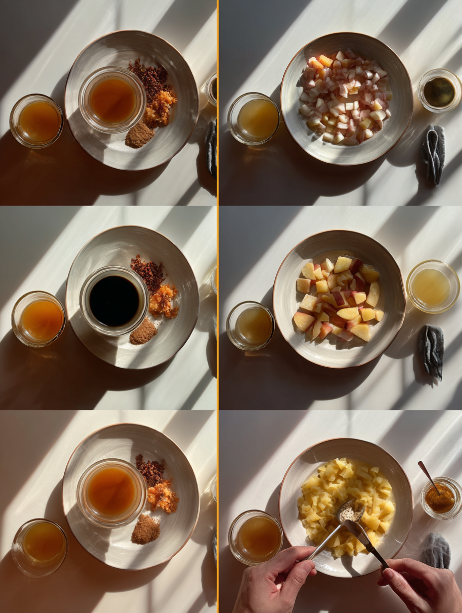 Steps for Peach Lemonade Recipe Refreshing Citrus Drink