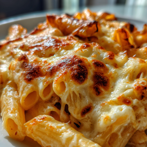 Golden Cheese-Pull Baked Ziti