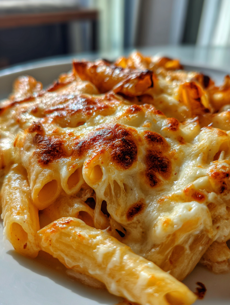 Golden Cheese-Pull Baked Ziti