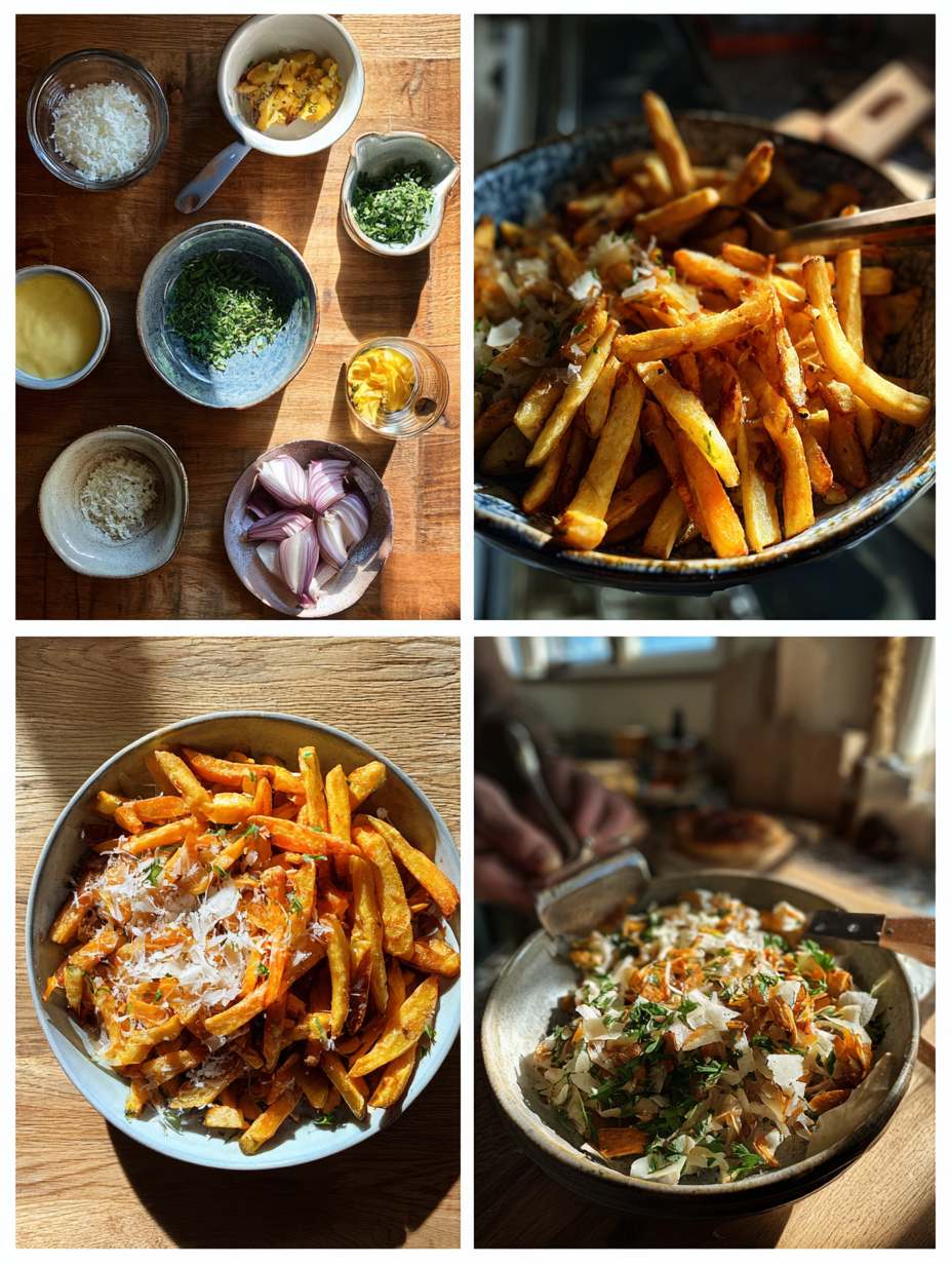 Steps for Parmesan Herb Shoestring Fries