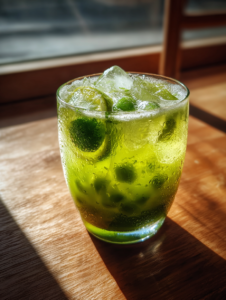 Iced Matcha Lemonade Recipe Green Citrus Drink