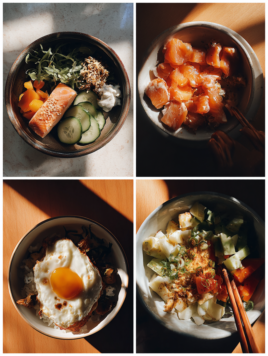 Steps for Salmon Rice Bowl Recipe Emily Mariko Viral Lunch