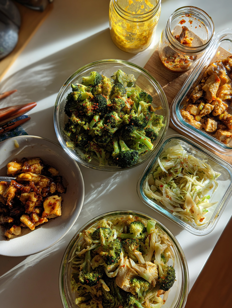 Ingredients for Balanced Meals Chicken Broccoli Stir-Fry